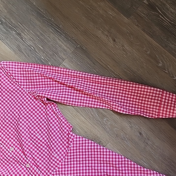 Lauren Ralph Lauren Pink Checkered Long Sleeve Dress - Picture 9 of 16